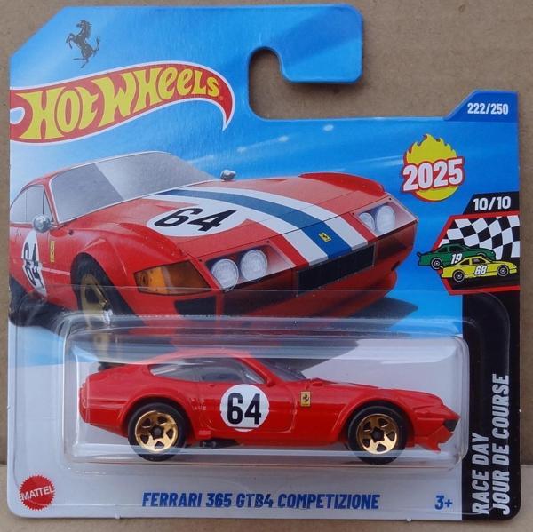 Hot Wheels Ferrari 365 GTB4 Competizione Diecast Model Araba (1:64 Ölçek) - Image 1
