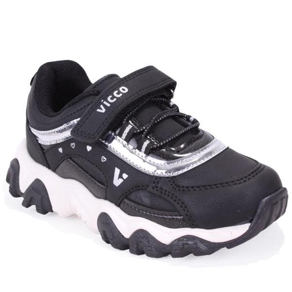 Vicco Dream 346F25K210 Siyah Ortopedik Günlük Kız Çocuk Spor Ayakkabı - Image 1