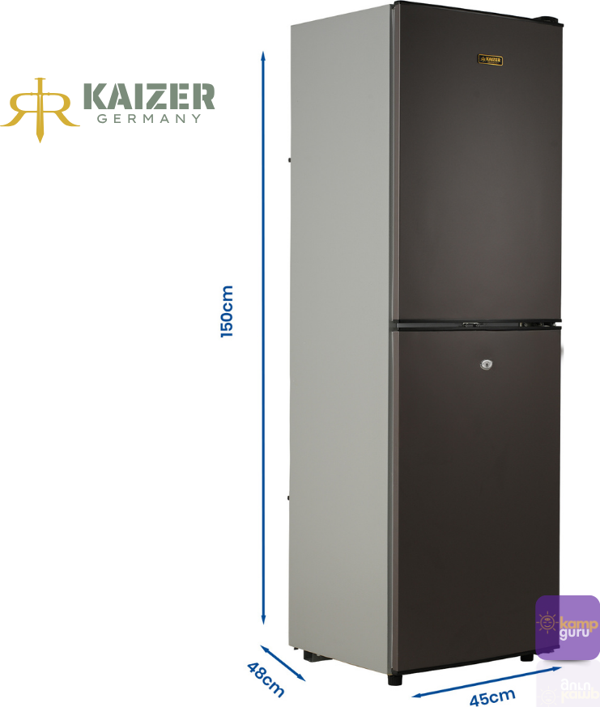 KAiZER Germany  240 Buzdolabı ALTTAN BUZLUK - Antrasit 12 Volt/24 Volt - Image 1