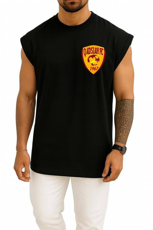 Oversize Al-Qadsiah Fc Logo Cep Tasarımlı Unisex Spor Atlet - Image 1