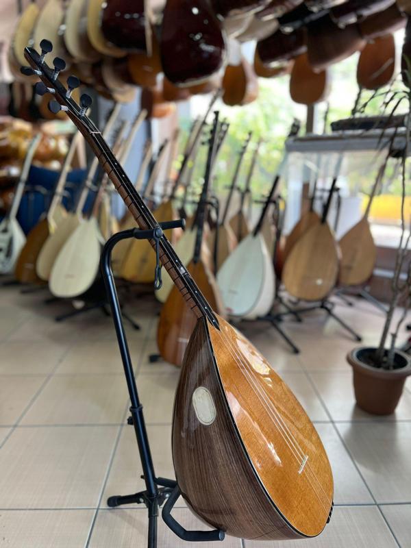 Profesyonel Amerikan Cevizi Kısa Sap Bağlama (soft kılıf, yedek tel ve mızrap hediye) - Image 1