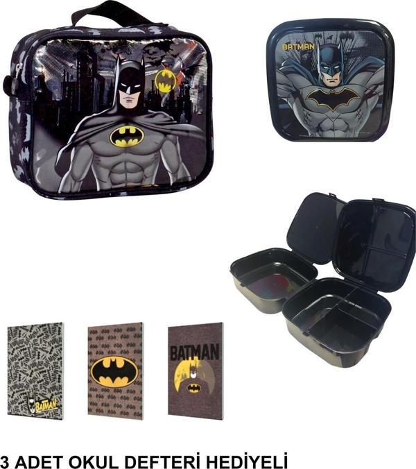 Batman Beslenme Çantası ,Beslenme Kabı (3 ADET OKUL DEFTERİ HEDİYELİ) - Image 1