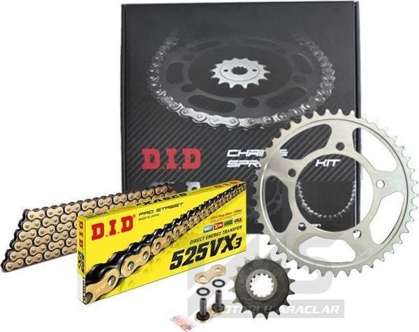 Did-Jt 2021-2024 Suzuki GSX-S 950 Uyumlu Zincir Dişli Set Gold (Sarı) Renk - Image 1