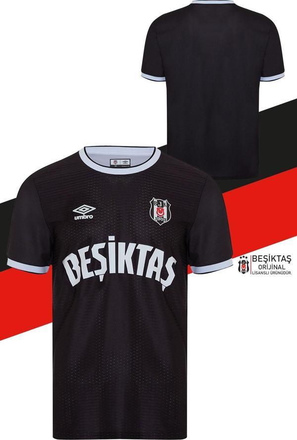 Beşiktaş Orijinal Lisanslı Nostalji Siyah Çocuk Forma - Image 1