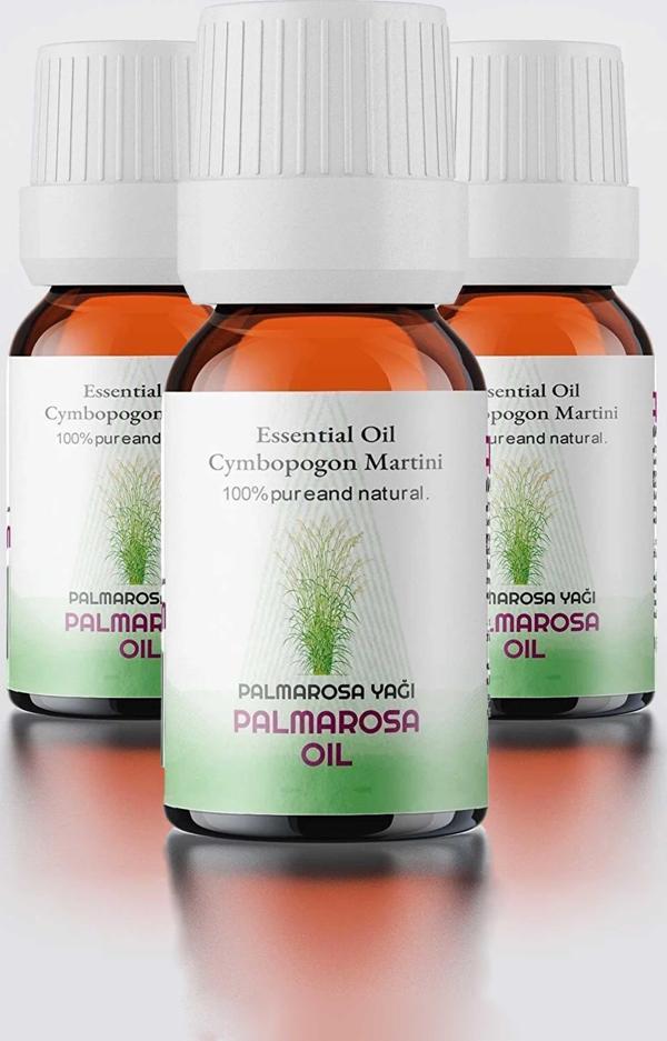 PROCLİS Palmarosa Yağı, Uçucu Yağ, Palmarosa Oil, Cymbopogon Martini 3x10 ml, 3'lü Set - Image 1