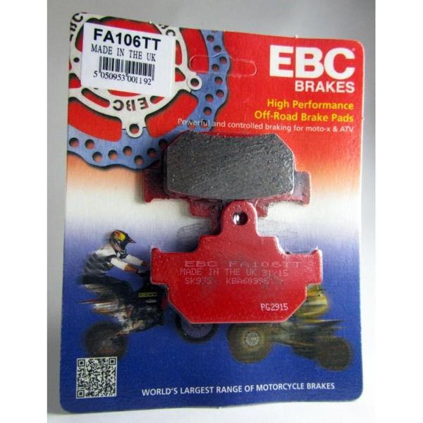 Ebc Fa106Tt 1987-1999 Suzuki LS 650 Savage Uyumlu Ön Fren Balatası Karbon Balata - Image 1