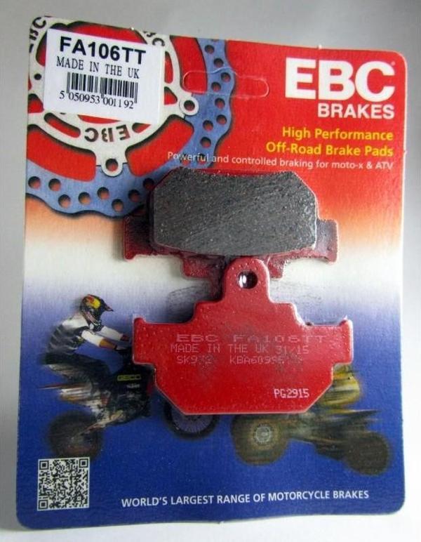 Ebc Fa106Tt 1987-1999 Suzuki LS 650 Savage Uyumlu Ön Fren Balatası Karbon Balata - Image 1