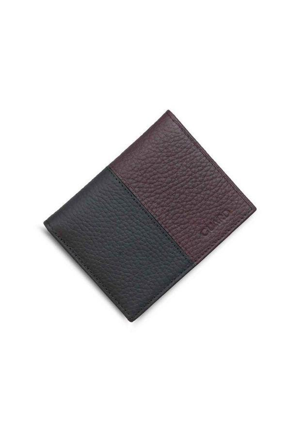 Guard Mat Bordo/Siyah Hakiki Deri Erkek Cüzdan P1334 - Image 1