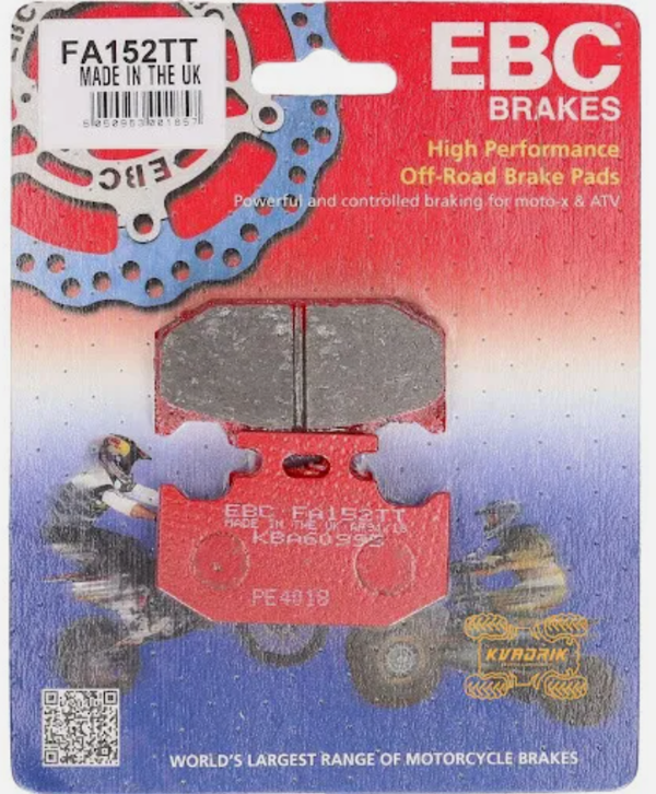 Ebc Fa152Tt 1989-1995 Suzuki RM 125 Uyumlu Arka Fren Balatası Karbon Balata - Image 1
