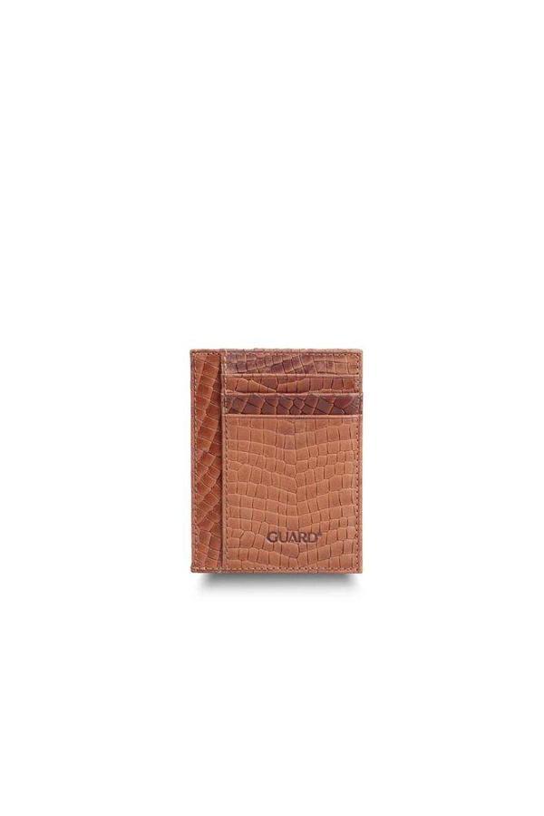 Guard Texas Baskı Taba Hakiki Deri Kartlık Erkek / Kadın P1092 - Image 1