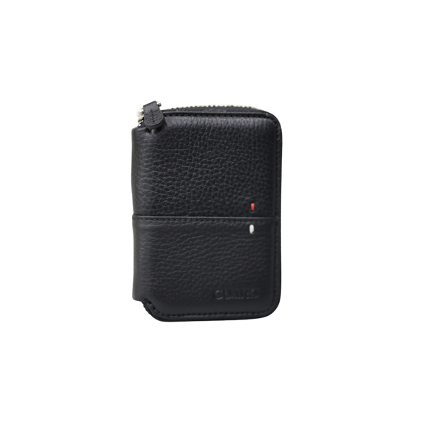 Guard Fermuarlı Siyah Hakiki Deri Mini Erkek Cüzdan P799 - Image 1