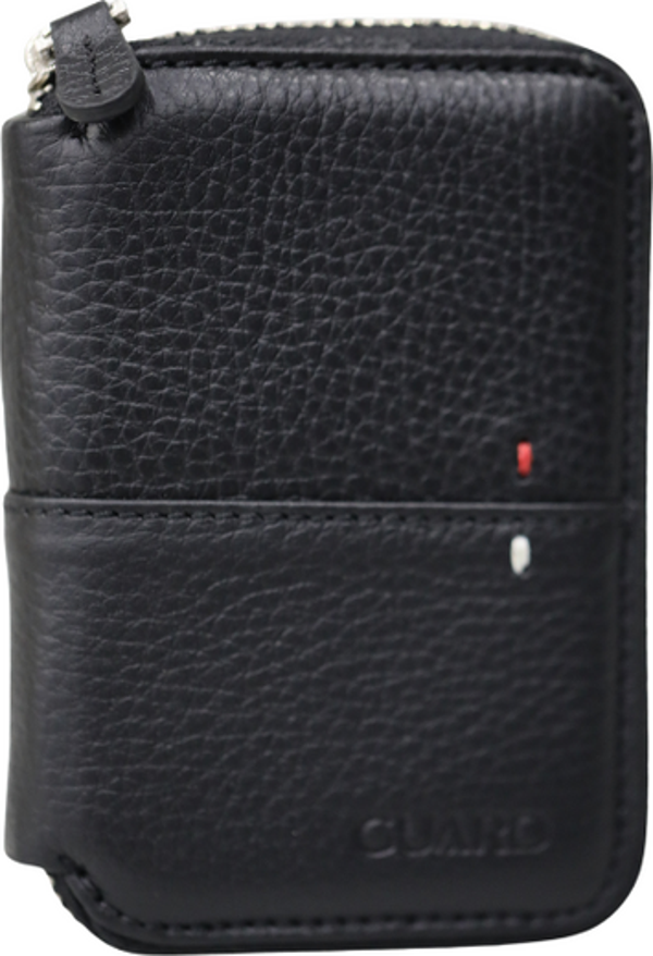 Guard Fermuarlı Siyah Hakiki Deri Mini Erkek Cüzdan P799 - Image 1