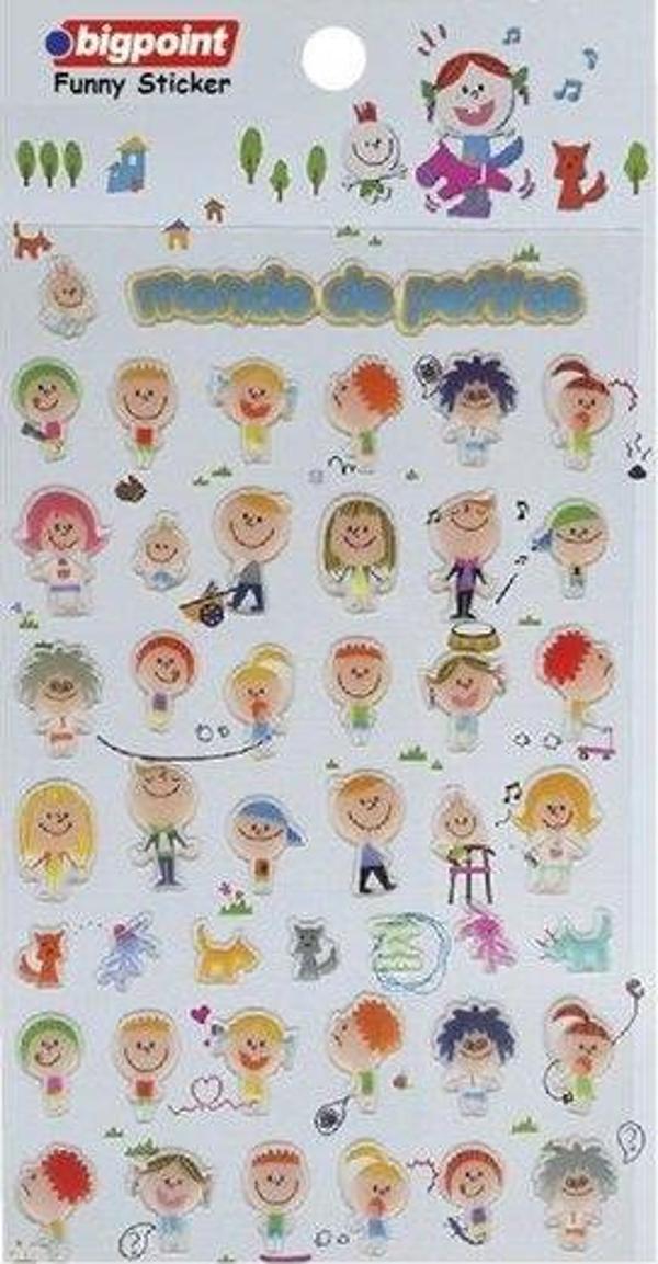 Bigpoint 850 Sticker Cocuklar Kabartma - Image 1