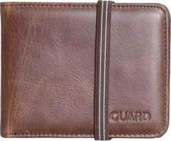 Guard Lastikli Spor Hakiki Deri Antik Kahverengi Cüzdan P794 - Image 1