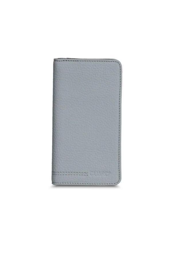 Guard Telefon Girişli Gri Siyah Hakiki Deri Portföy Cüzdan Erkek / Kadın P1419 - Image 1