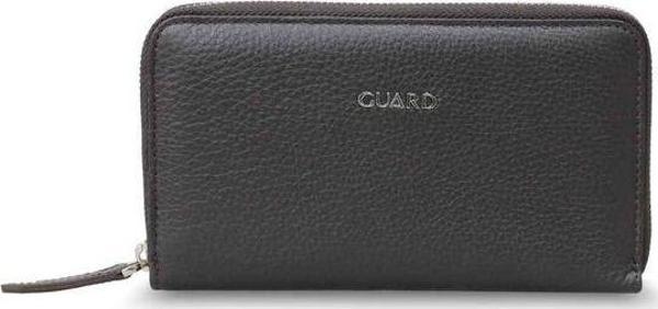 Guard Telefon Girişli Fermuarlı Hakiki Deri El Portföyü - Kahverengi Erkek / Kadın P3018 - Image 1