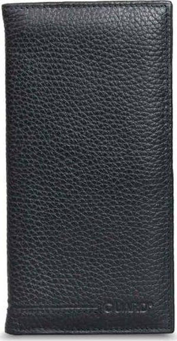 Guard Fermuarsız Siyah Portföy El Cüzdanı Hakiki Deri P3010 - Image 1