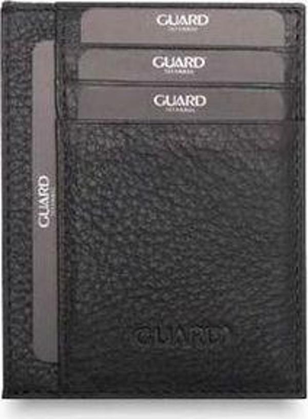 Guard Smart Mat Siyah Hakiki Deri Kartlık Erkek / Kadın P1092 - Image 1