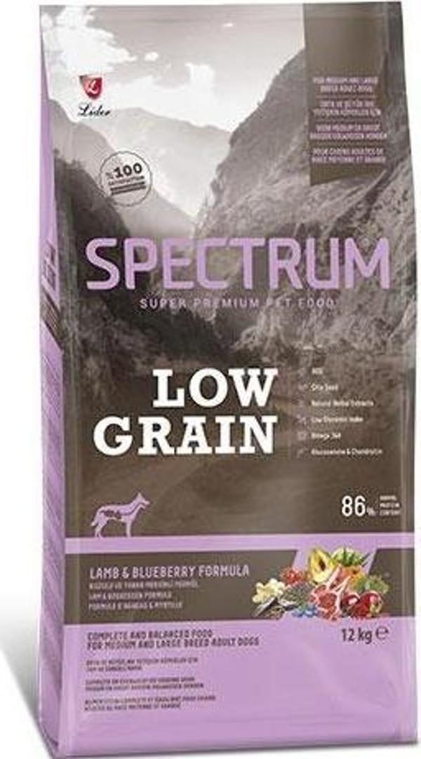 Spectrum Kuzu Etli ve Yaban Mersinli Orta ve Büyük Irk Düşük Tahıllı Yetişkin Köpek Maması 12 Kg - Image 1