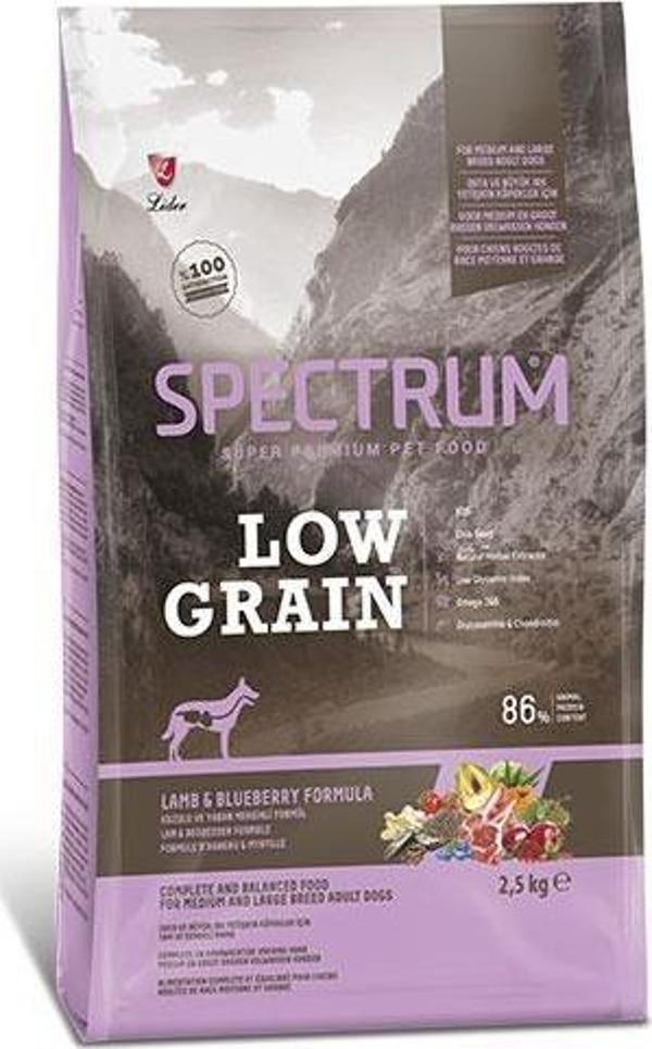 Spectrum Kuzu Etli ve Yaban Mersinli Orta ve Büyük Irk Düşük Tahıllı Yetişkin Köpek Maması 2,5 Kg - Image 1