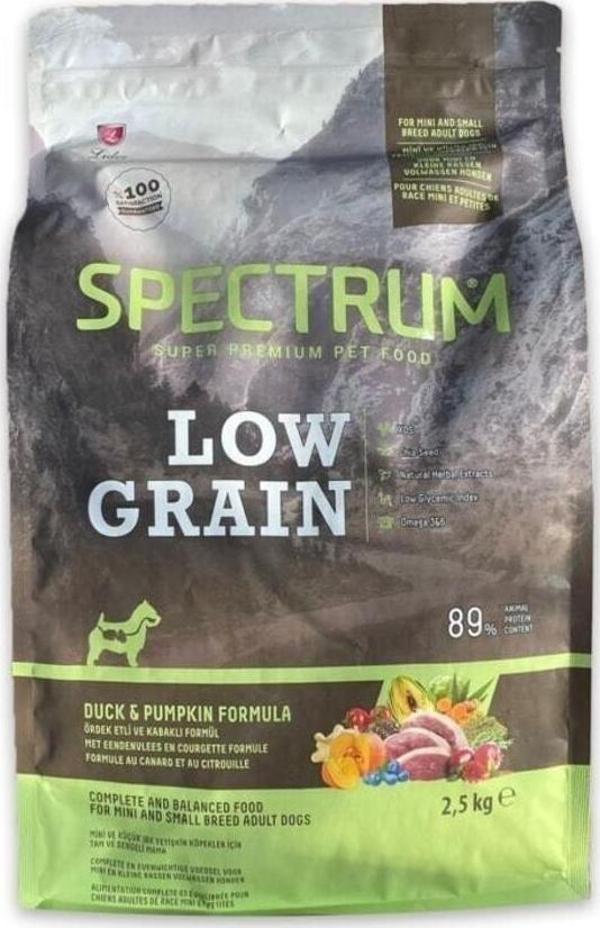 Spectrum Low Grain M&s Breed Ördek & Balkabaklı Küçük Irk Yetişkin Köpek Maması 2,5 Kg - Image 1