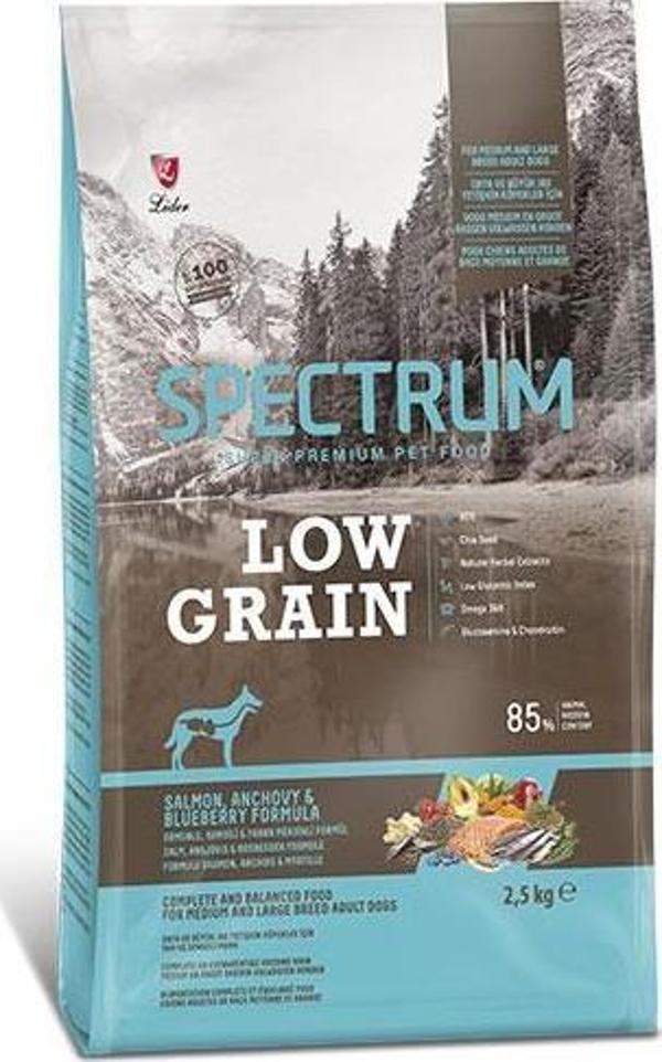 Spectrum Somonlu Hamsili ve Yaban Mersinli Orta ve Büyük Irk Düşük Tahıllı Yetişkin Köpek Maması 2,5 Kg - Image 1