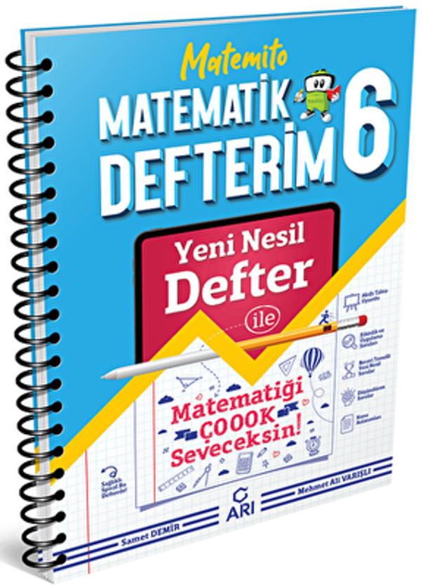 Arı Yayıncılık 6. Sınıf Matematik Defterim Matemito 0922 - Arı Yayıncılık - Image 1