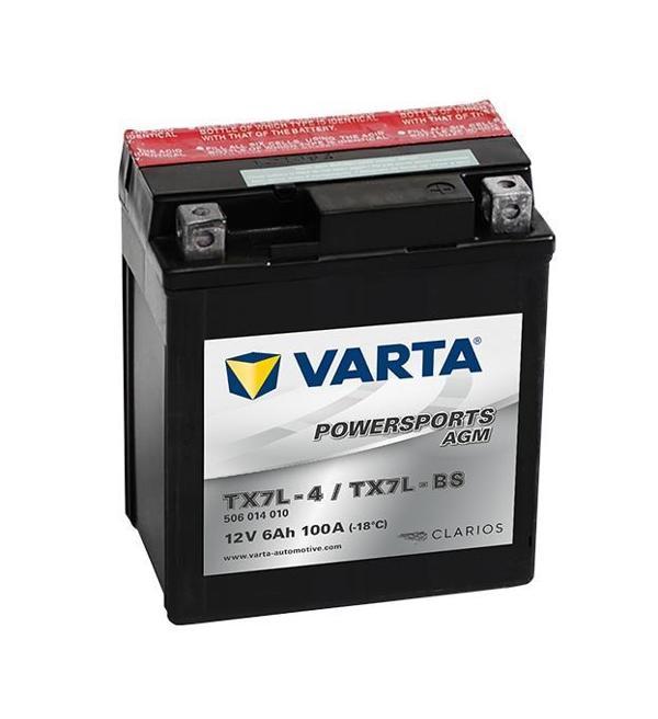 Varta TX7L-4 / TX7L-BS AGM Motorsiklet Aküsü 6Ah - Image 1