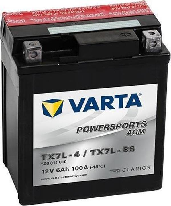 Varta TX7L-4 / TX7L-BS AGM Motorsiklet Aküsü 6Ah - Image 1