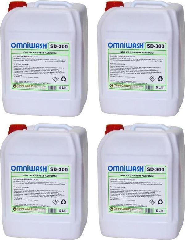 Omniwash SD-300 Tropikal Oda ve Çamaşır Parfümü 5 Litre 4 Adet - Image 1