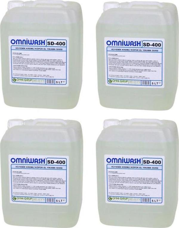 Omniwash SD-400 5000ml Hijyenik Köpük Sıvı El Sabunu 4 Adet - Image 1