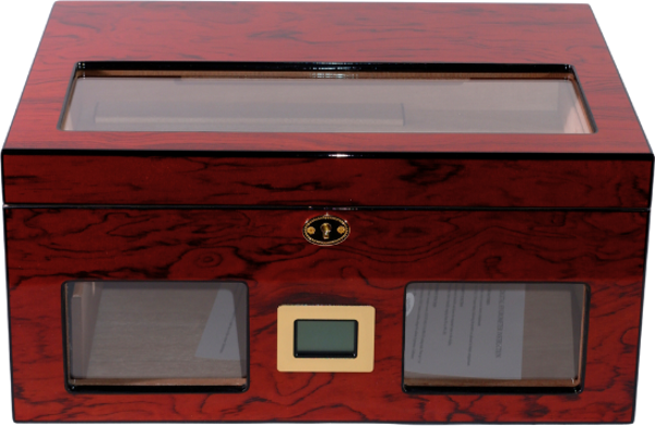 PremiumQuality Lince Kırmızı Sedir Humidor Puro Kutusu - Image 1