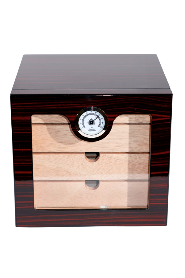 PremiumQuality Bellavista Kahverengi Sedir Humidor Puro Kutusu - Image 1