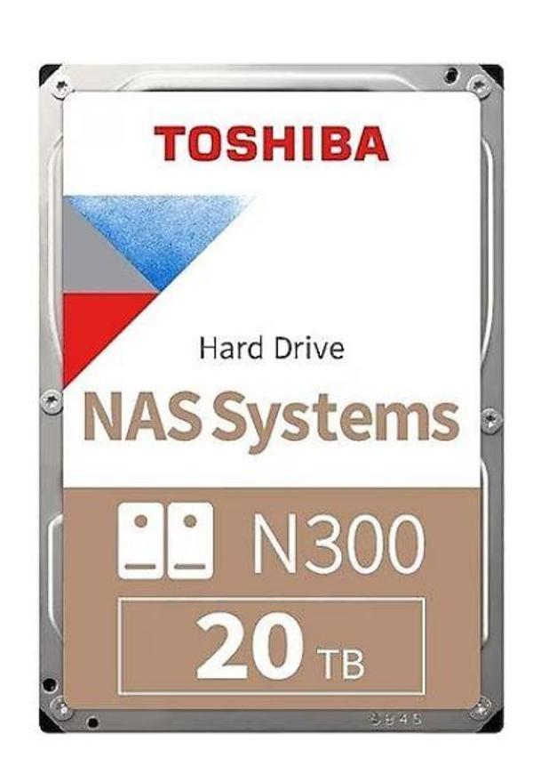 TOSHIBA HDWG62AUSZVA N300 3.5" 20TB 7200rpm 512MB Sata 7/24 NAS Harddisk - Image 1