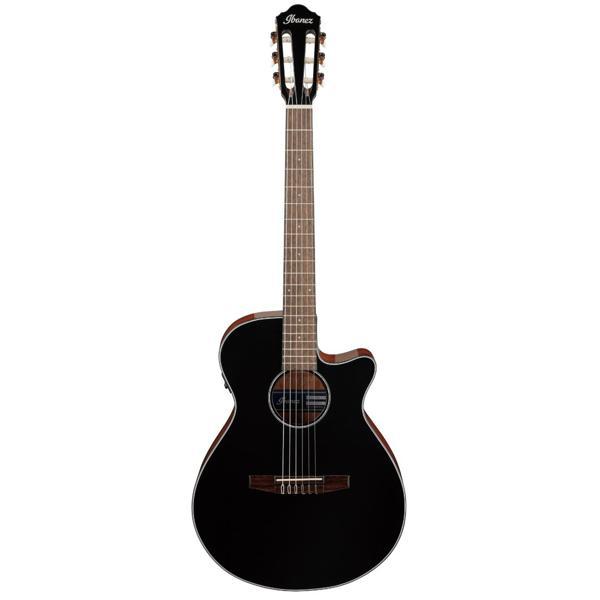ibanez AEG50N-BKH Elektro Klasik Gitar - Black High Gloss  - Image 1