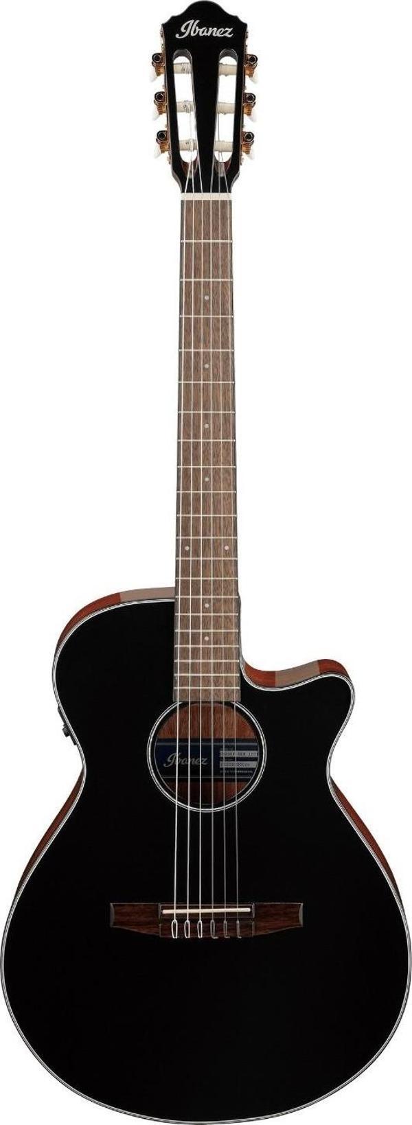 ibanez AEG50N-BKH Elektro Klasik Gitar - Black High Gloss  - Image 1