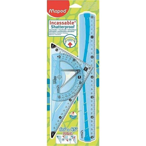 Flex Maxi Kızılmaz Cetvel Çizim Seti 3 Lü (Karışık Renk 1 Set) 897120AI - Image 1