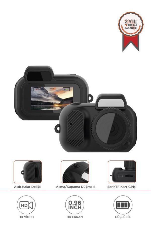Torima CMR-37 Siyah Mini Dijital  Video Fotoğraf Makinesi Kamera - Image 1