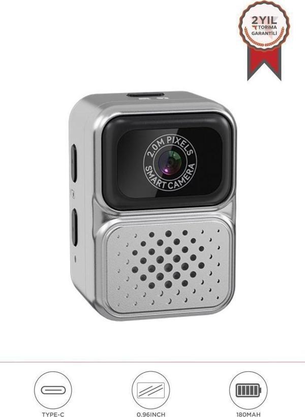Torima CMR-36 Gümüş Mini Anahtarlık Dijital 480P Video Fotoğraf Makinesi Kamera - Image 1