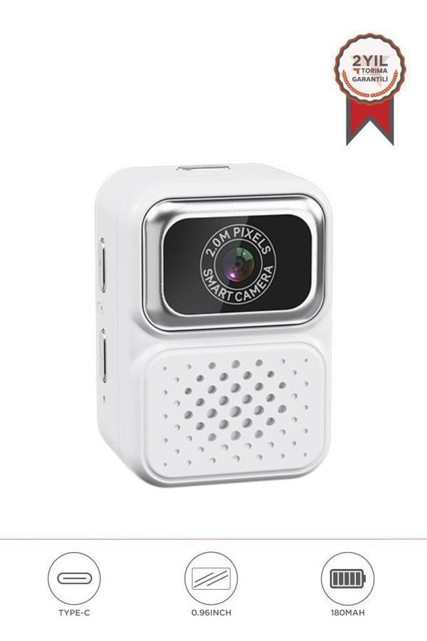 Torima CMR-36 Beyaz Mini Anahtarlık Dijital 480P Video Fotoğraf Makinesi Kamera - Image 1