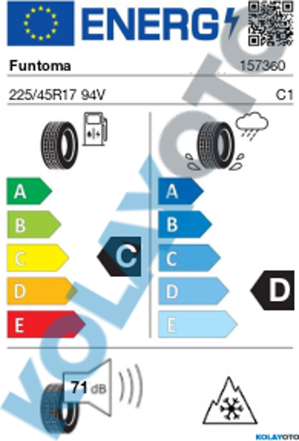 Funtoma Roadfun Winter 225/45R17 94V XL (Kış) (2022) - Image 1