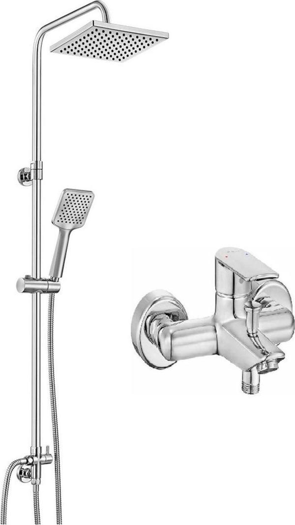 Duş Sistemi E.C.A Lia Banyo Bataryası + Ar Dicle Kolonlu Robot Duş Seti Takım - Image 1