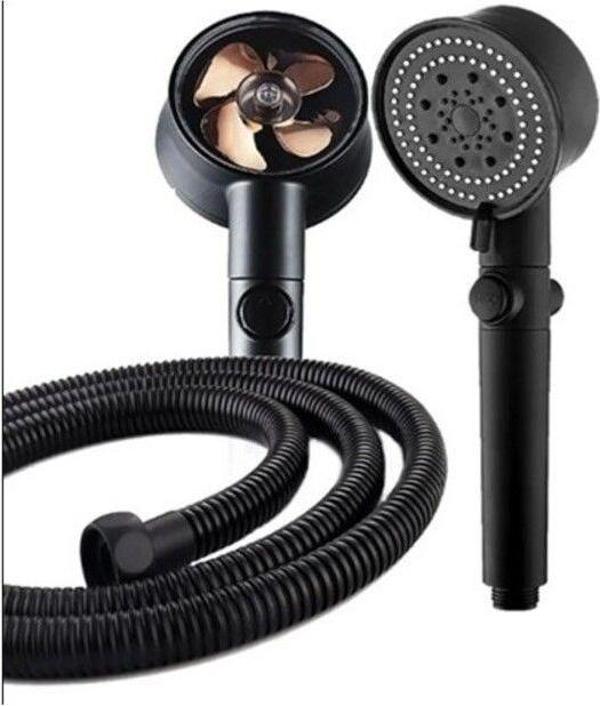 Duş Sistemi Turbo Fan Siyah Duş Seti - Image 1