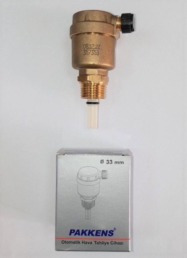 Banyo Tesisatı Otomatik Hava Tahliye Cihazı (1/2" X 10 Bar) Ø33 Mm - Image 1