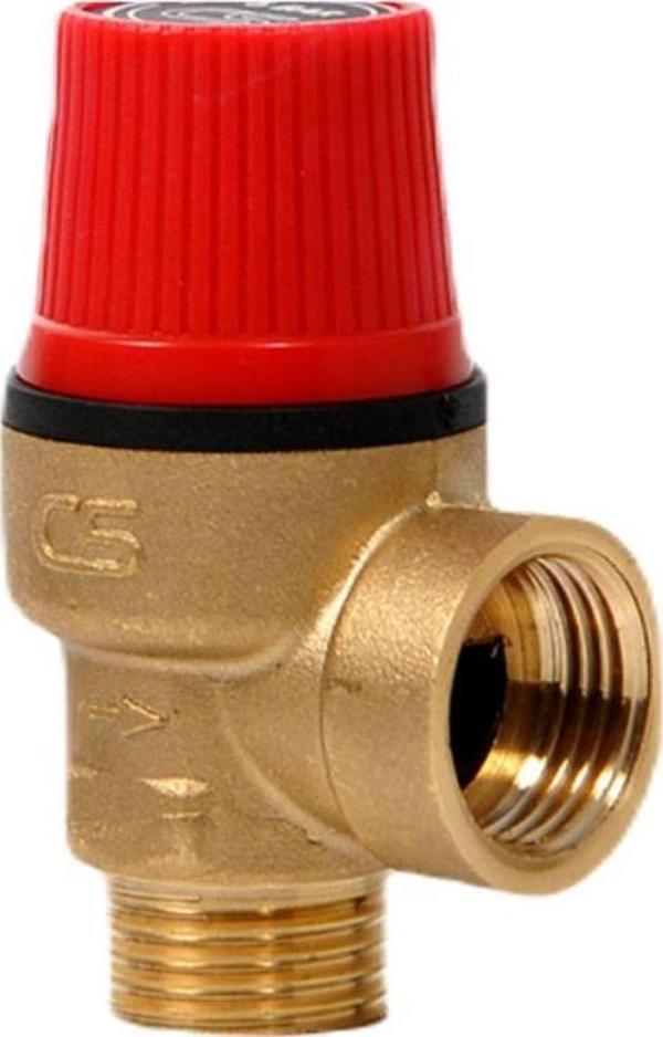 Beyaz Eşya Yedek Parça 1/2" Dış Dişli Emniyet Ventili 3 Bar 07-1532 - Image 1