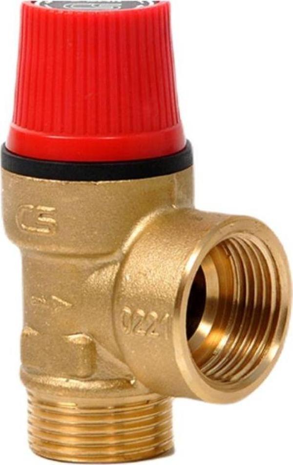 Beyaz Eşya Yedek Parça 3/4" Dış Dişli Emniyet Ventili 6 Bar 07-2062 - Image 1