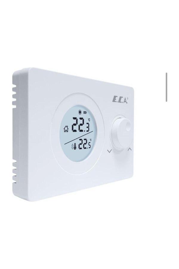 Oda Termostatı E.C.A Poly Pure 100 White Kablosuz Oda Termostatı 7006903003 - Image 1