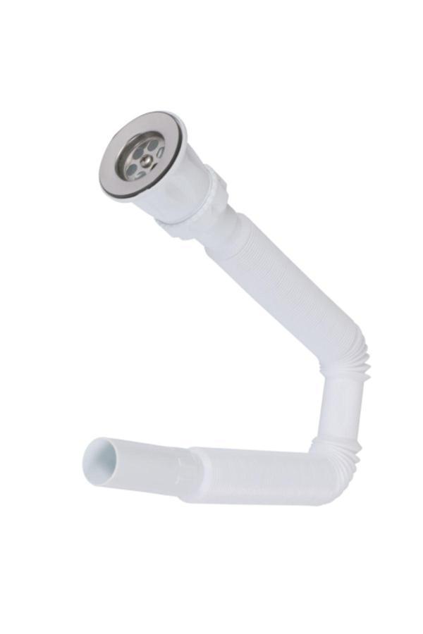Lavabo Luxwares Ø 32X70 Parçalı Luks Paslammaz Uzun Körüklu Sifon - Image 1