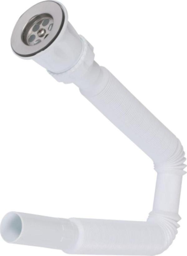 Lavabo Luxwares Ø 32X70 Parçalı Luks Paslammaz Uzun Körüklu Sifon - Image 1