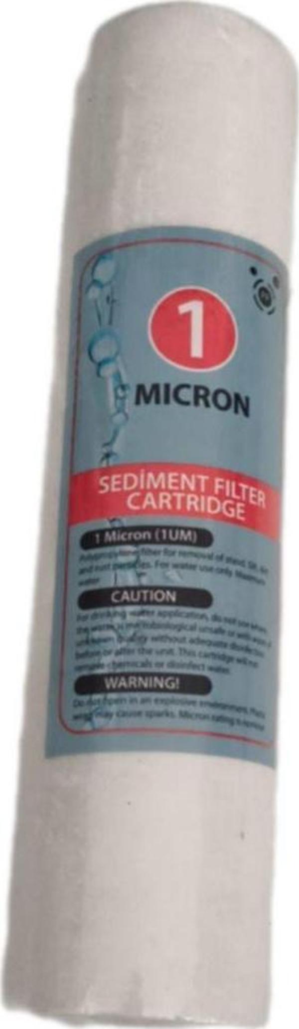 Su Arıtma Cihazı Aksesuarı 10" 1 Micron Su Arıtma Filtresi Sediment Spun Elyaf 3 Adet Uyumlu - Image 1